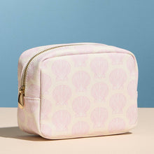 Pink Seashell Print | Cosmetic Pouch - Pink