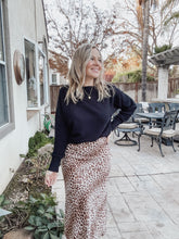 Wild Side Animal Print Midi Skirt