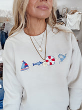 Seaside Story Embroidered Sweatshirt