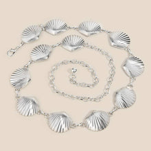 Seashell Link Chain Belt - Silver