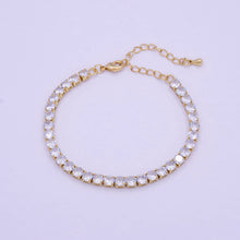 Minimalist Tennis bracelet Gold Bracelet for Women Stacking