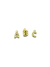18K Bubble Letters Charm Bar - Gold