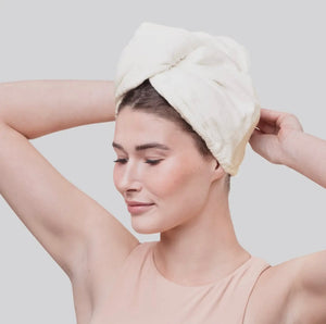 Eco-Friendly Quick Dry Hair Towel - Eco White