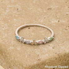 Gold Dipped Flower Cz Ring: Gold