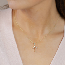 Juliet Cross Charm Bar - Silver