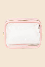 Clear Rectangular Cosmetic Bag - Ivory