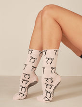 The Tall Tube Print Grip Sock: Ballet Bows Lagree & Pilates