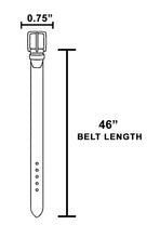 Thin Genuine Leather Belt - Black