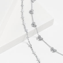 18K Gold PVD Stainless Steel Cross Chain Bracelet: Stainless Steel Silver