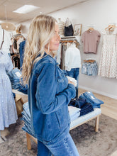 Everyday Soft Button Up Jacket - Denim