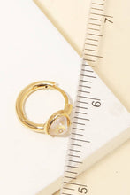 Mini Heart Huggie Earrings - Gold