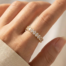 Cz Eternity Fashion Ring: Silver