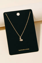 Half Cz Pave Heart Pendant Necklace - Silver