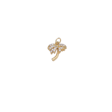 Pavé Palm Tree Charm Bar