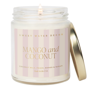 Mango and Coconut 9 oz Soy Candle