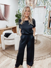 Onyx Drop Shoulder Jumpsuit - Black