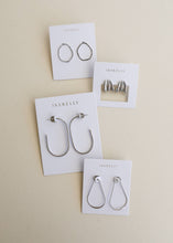 Silver Three Hoop Huggie - Earring
