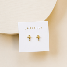Stud - Cross - Gold Earrings