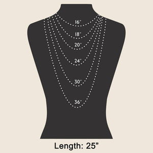 Rounded Triangle Cutout Pendant Necklace - Silver