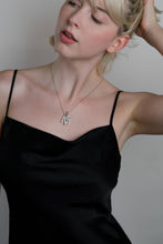 Skinny Cable Charm Bar Necklace 20" - Gold