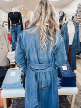 Kensington Notch Collar Denim Trench Coat