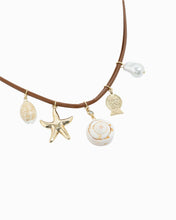 Beach Golden Tides Charm Cord Necklace