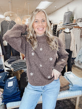 Fernwood Embroidered Knit Floral Wool Blend Sweater