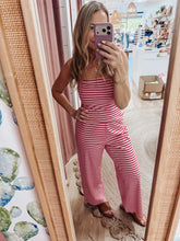 Boardwalk Stripe Knit Tube Top - Pink/Cherry