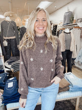 Fernwood Embroidered Knit Floral Wool Blend Sweater