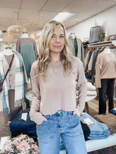 Lila Super Soft Long Sleeve Top - Latte