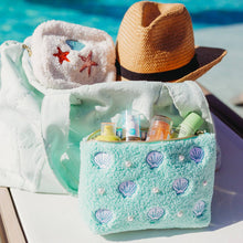Teddy Pouch–Seashells & Pearls