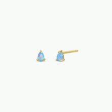 Teardrop - Fire Opal - Gold Earrings