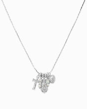 Saintly Cross Heart Charm Necklace - Gold