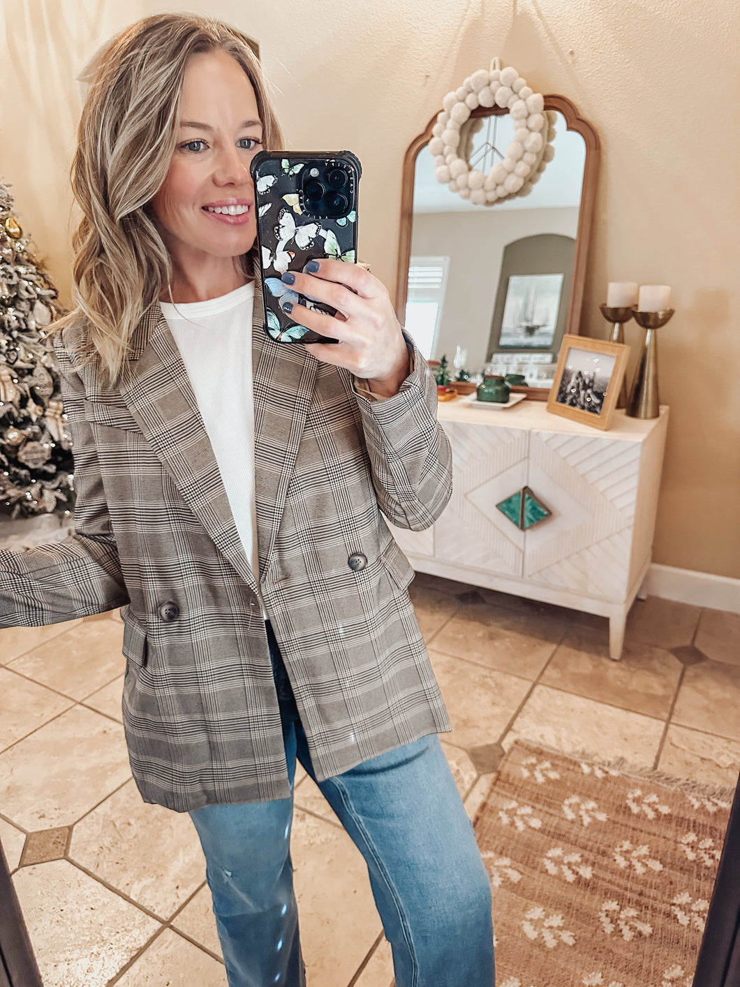 Brownstone Plaid Blazer