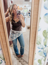 Bloom Lace Scarf Wrap Skirt - Cream