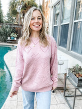 Love is in the Details Sweater - Blush