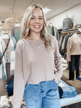 Lila Super Soft Long Sleeve Top - Latte