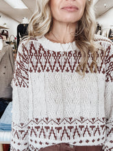 Chestnut Trails Cable Knit Sweater - Brown