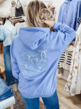 Seaside Keepsake Embroidered Shells Hoodie - Blue