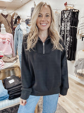Coffee Run Quarter Zip Sweatshirt BLACK FRIDAY STEAL - FINAL SALE - Black
