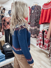 Nordic Hearth Sweater - Navy