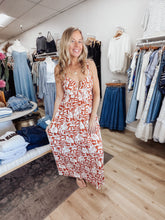 Sorrento Palm Midid Dress w/ Pockets