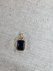 Navy Blue Vertical Rectangle Charm Bar