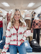 Winter Blossoms Flower Cardigan