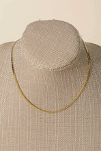 Dainty Metallic Curb Chain Necklace - Gold