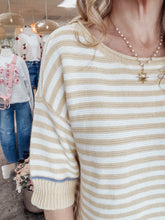 Sundale Stripe Cotton Knit Top