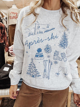 Apres Ski Chalet Winter Graphic Sweatshirt - Ash Grey