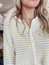 Walking on Sunshine Color Stripe Button Front Cardigan - Banana/White