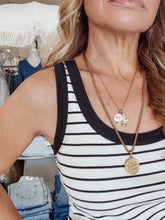 Z SUPPLY Rowe Striped Scoop Tank - Striped Cloud