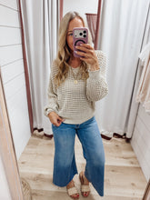 Golden Hour Long Sleeve Sweater - Cream/Gold